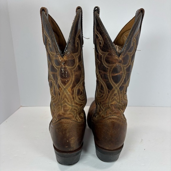 Laredo Maddie Western Boot Distressed Tan Womens Size 6M Cowgirl Embroidered - Picture 3 of 7